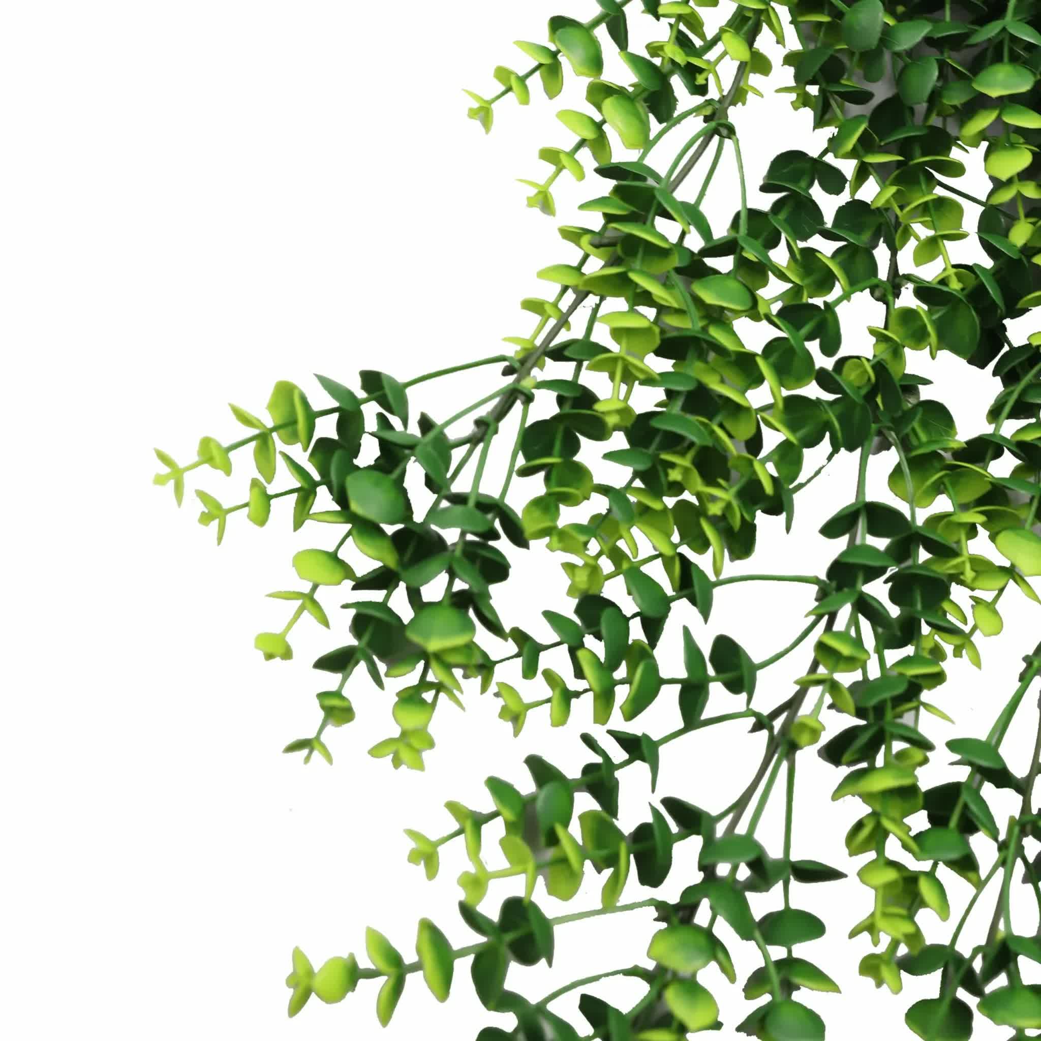Artificial Dense Hanging Lush Green Eucalyptus Garland Bush UV Resistant and Fire Rated 18cm x 77cm - Image 4