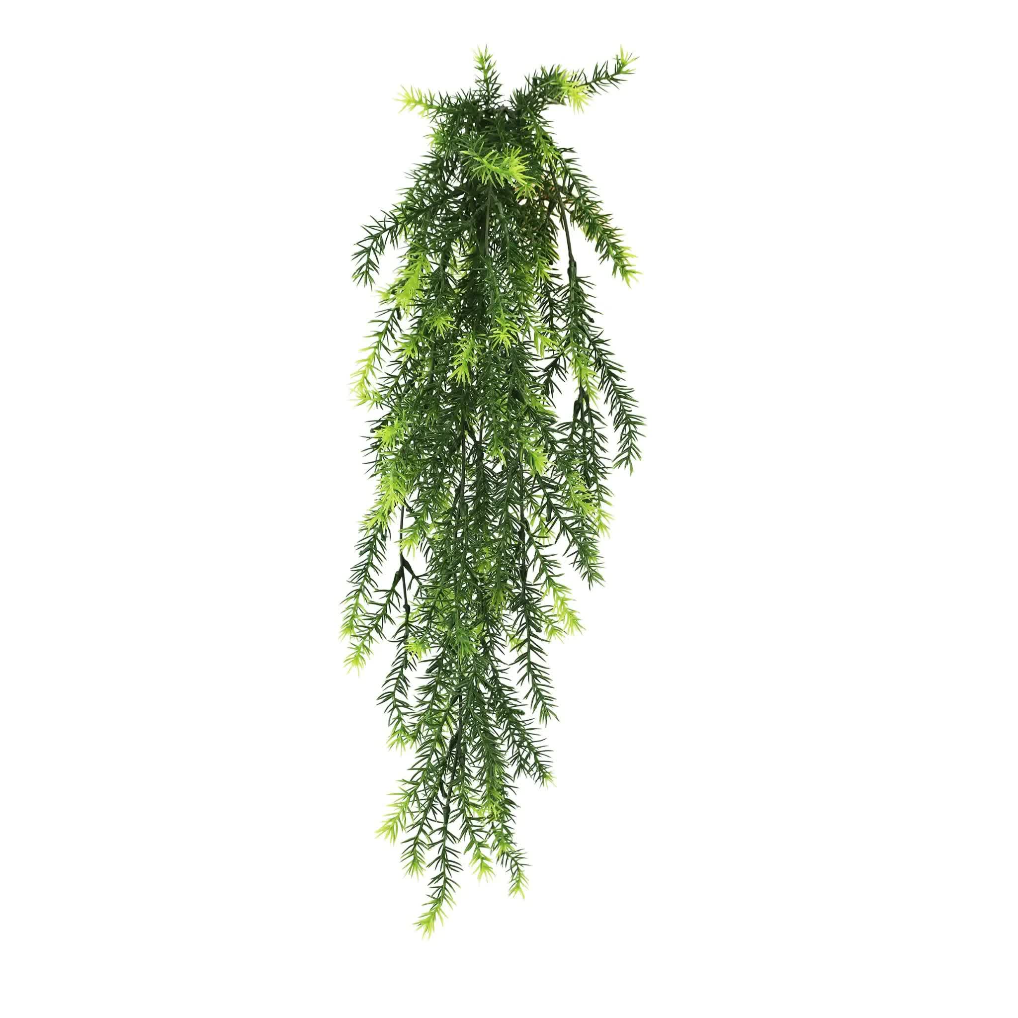 Artificial Hanging Cedar Vine Garland Bush UV Resistant and Fire Rated 20cm x 76cm - Image 1