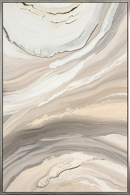 Sandstorm Abstract Artwork Framed 120cm - Image 1
