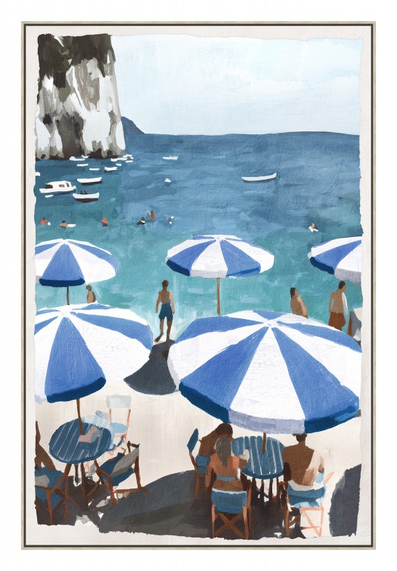 Holiday Sun Loung Framed Artwork A 120cm - Image 1