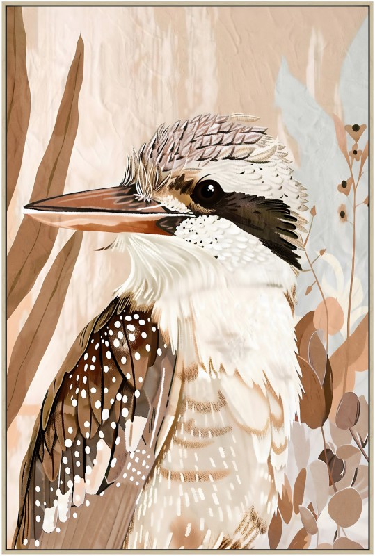 Kookaburra Framed Artwork 120cm - Image 1