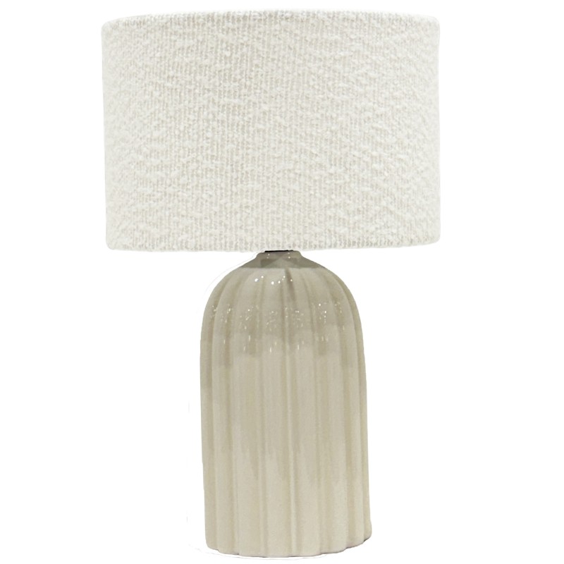 Elan Table Lamp Boucle Shade 37cm - Image 4