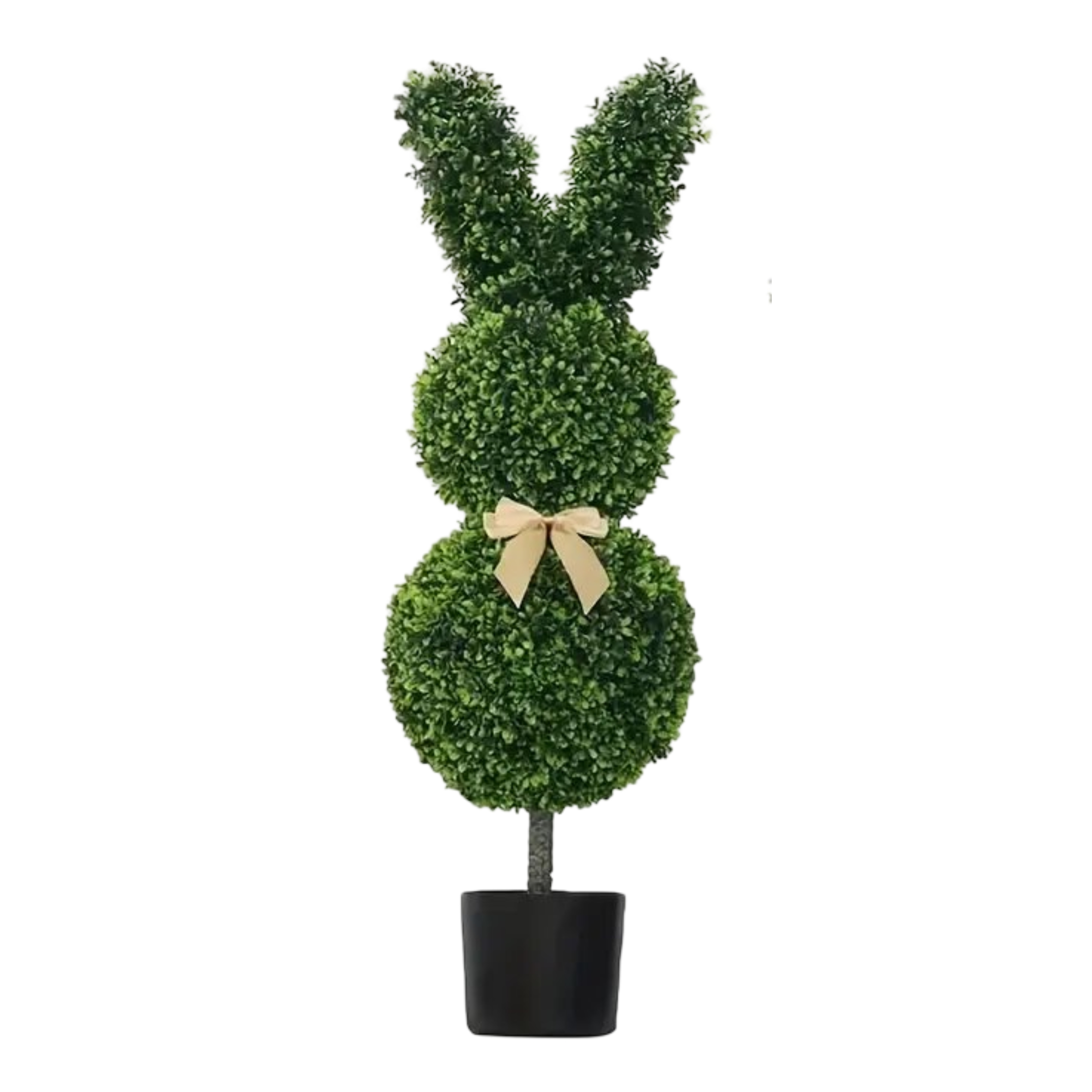 Set 2 Artificial Bunny Shaped Topiary Tree 100cm - Image 1