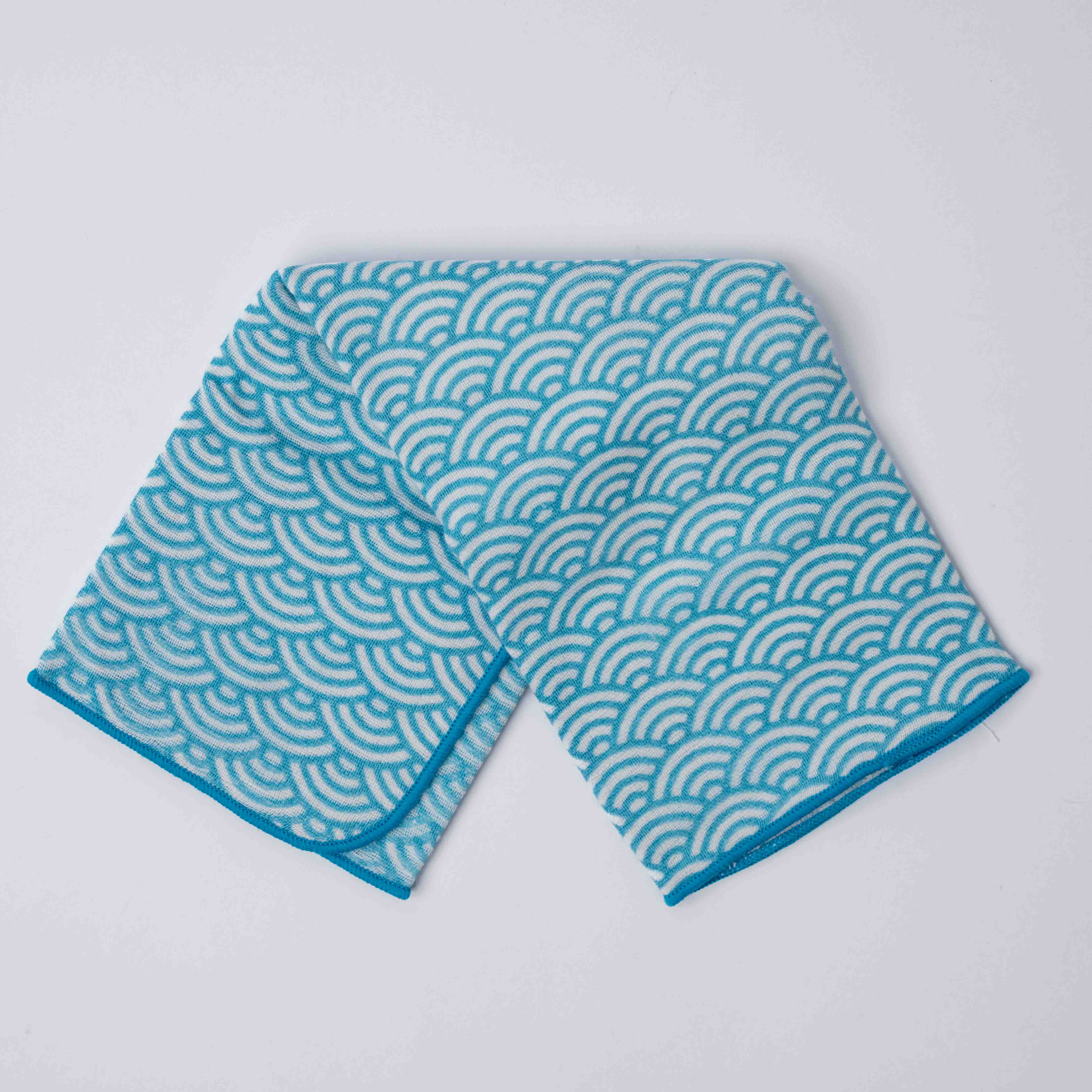 Face Towel Waves Blue - Image 2