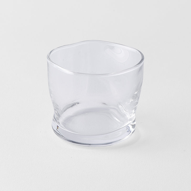 Glass Sake Cup 80ml Fluid Design - Image 1