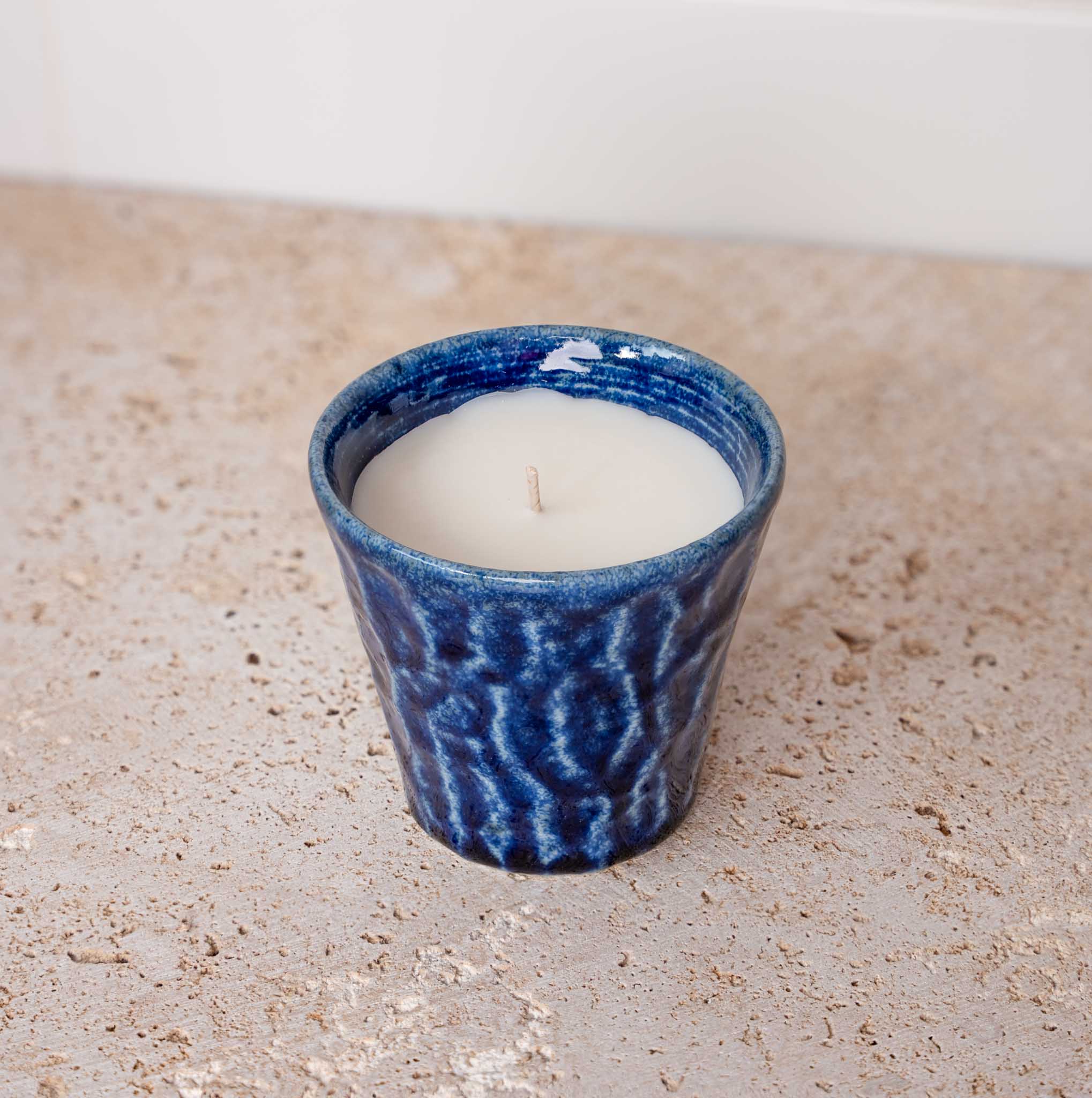 Candle Yuzu Citrus Blue Ceramic 180g - Image 2