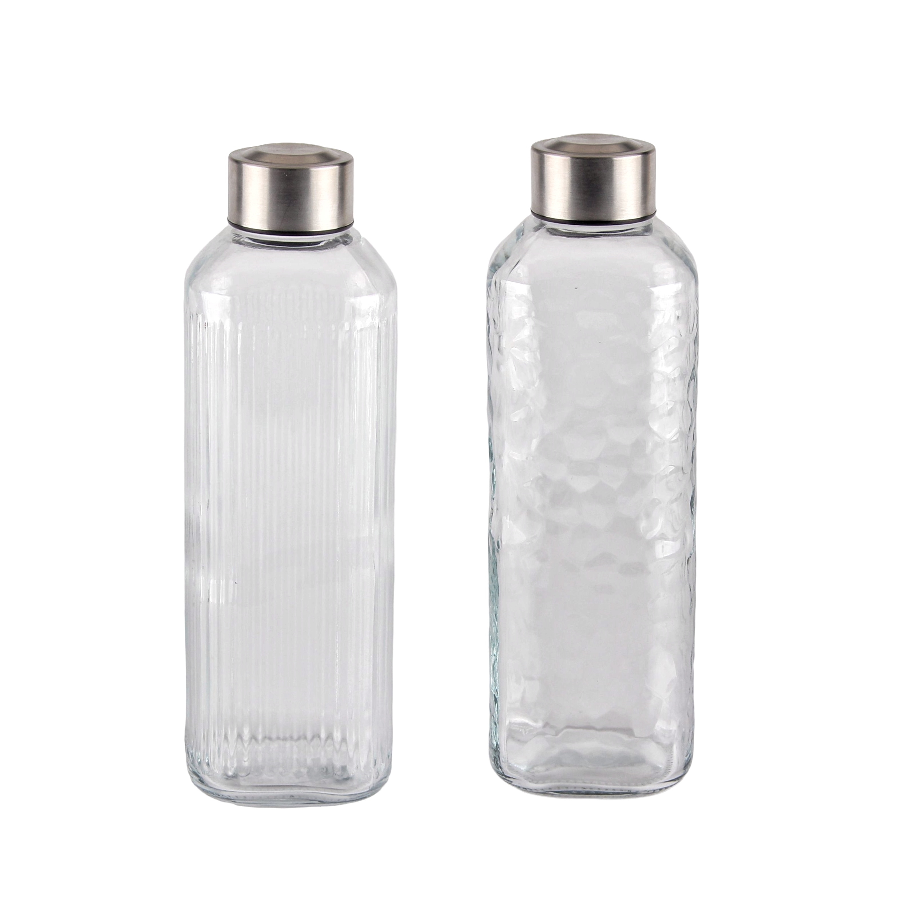 bulk 12 Glass Bottle w Metal Screw Lid 1Lt Assort 8x23cm - Image 1