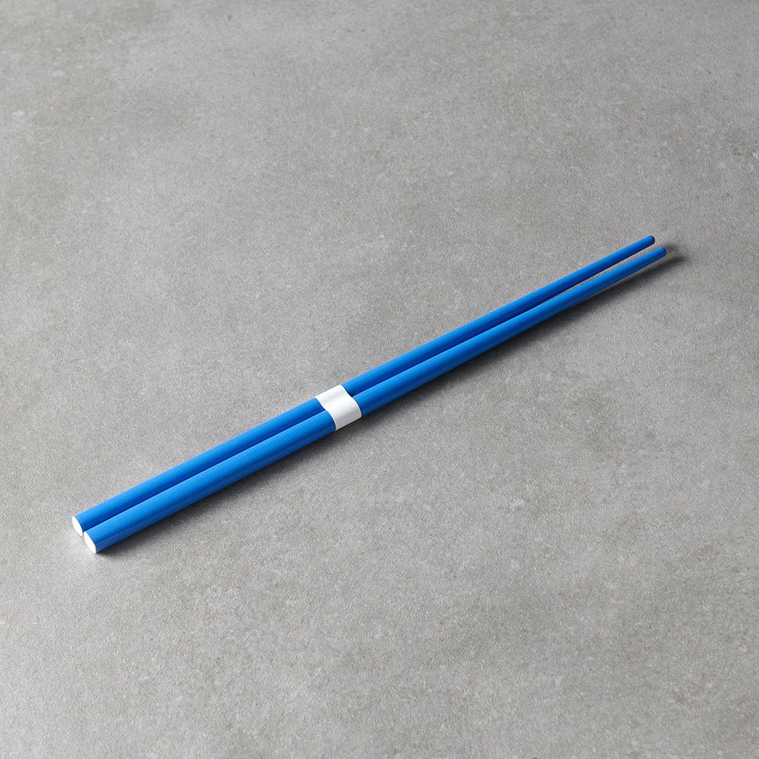 Chopsticks Lacquered Royal & White - Image 1
