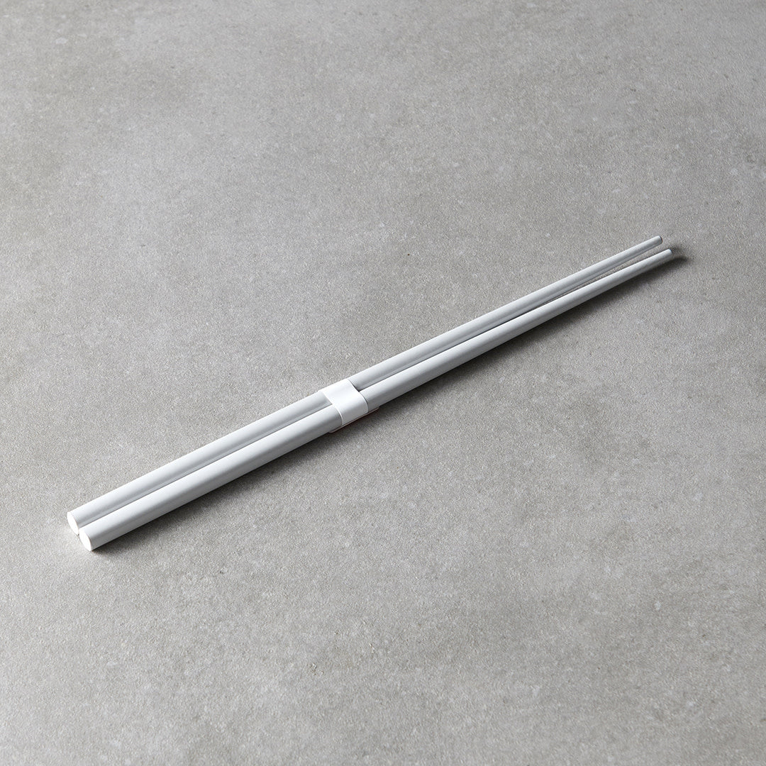 Chopsticks Lacquered Grey & White - Image 1