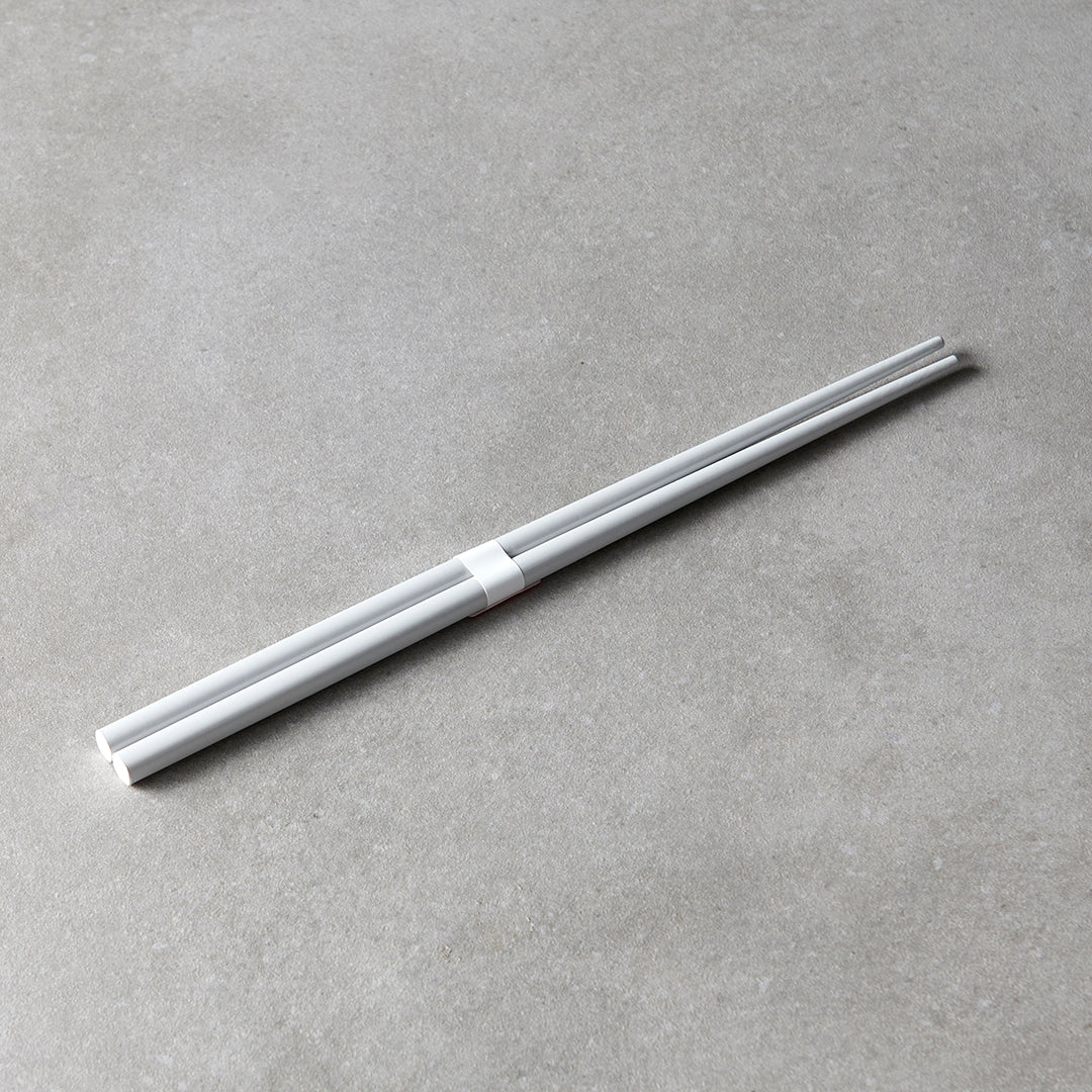 Chopsticks Lacquered Grey & White - Image 3