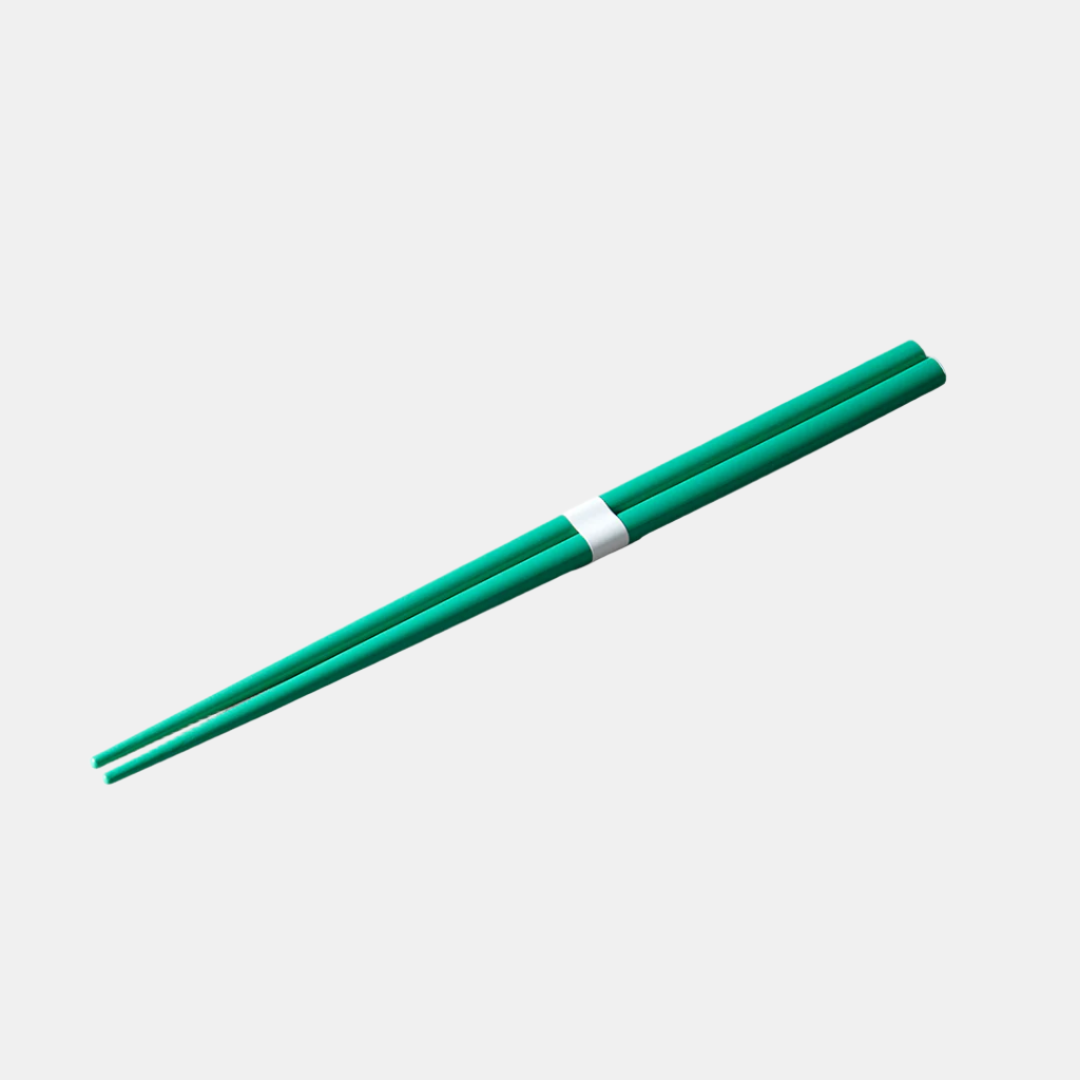 Chopsticks Lacquered Green & White - Image 1