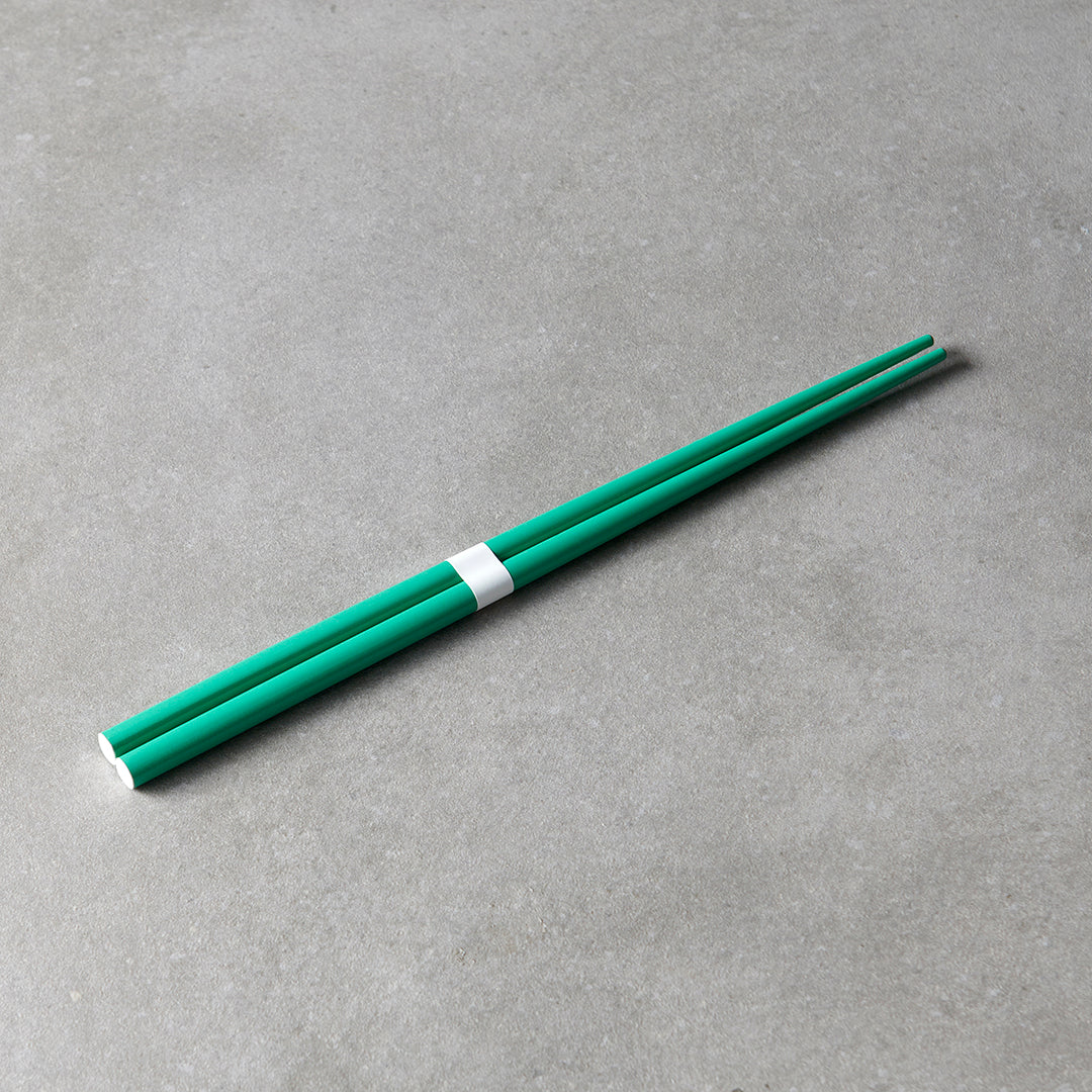 Chopsticks Lacquered Green & White - Image 2