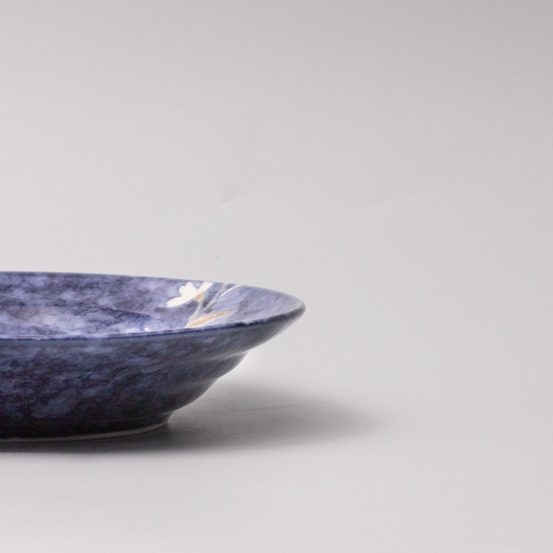 Bowl Open Shallow 20cm Indigo Sakura Design - Image 2