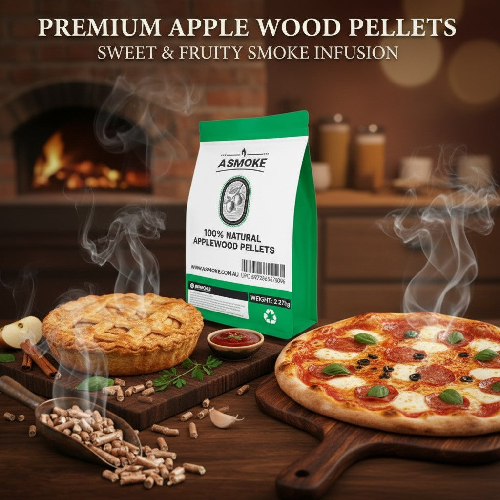 ASMOKE 20lbs (9kg) Wood Pellet Sampler Bundle - 2-Flavour Variety Pack (2x Cherry, 2x Apple) - Best for Pork, Ribs & Poultry - Image 7