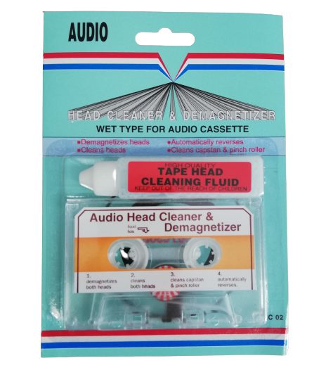 Audio Cassette Head Cleaner with Demagnetizer & Cleaning Fluid KC-02 - Image 1