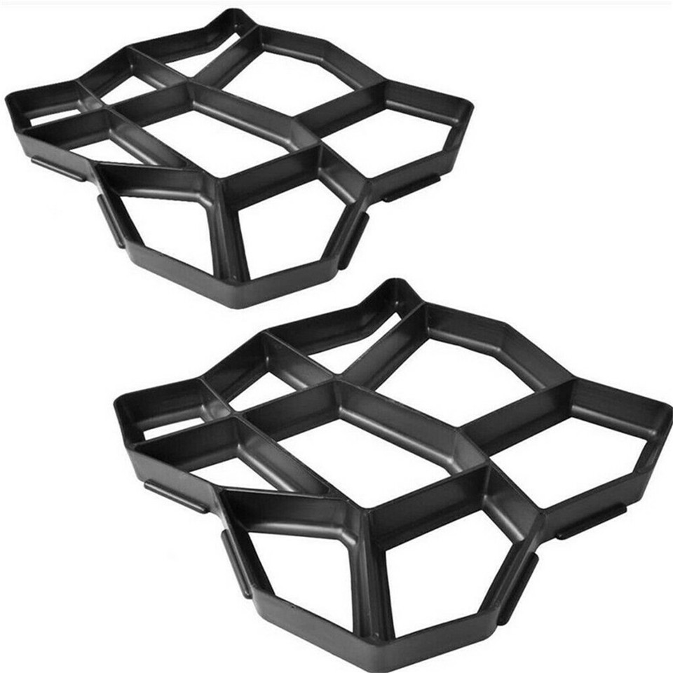 DIY Path Maker Concrete Mould Paver Patio Garden Brick Slab Pavement Cement Mold - Image 1