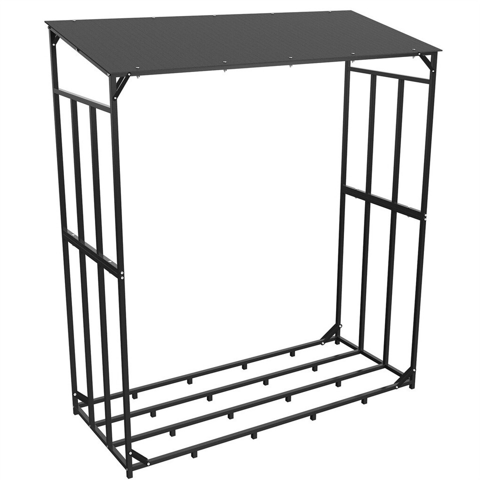 Heavy Duty Firewood Log Rack Large Storage Holder Shed Rack Outdoor Garden Yard - Image 1