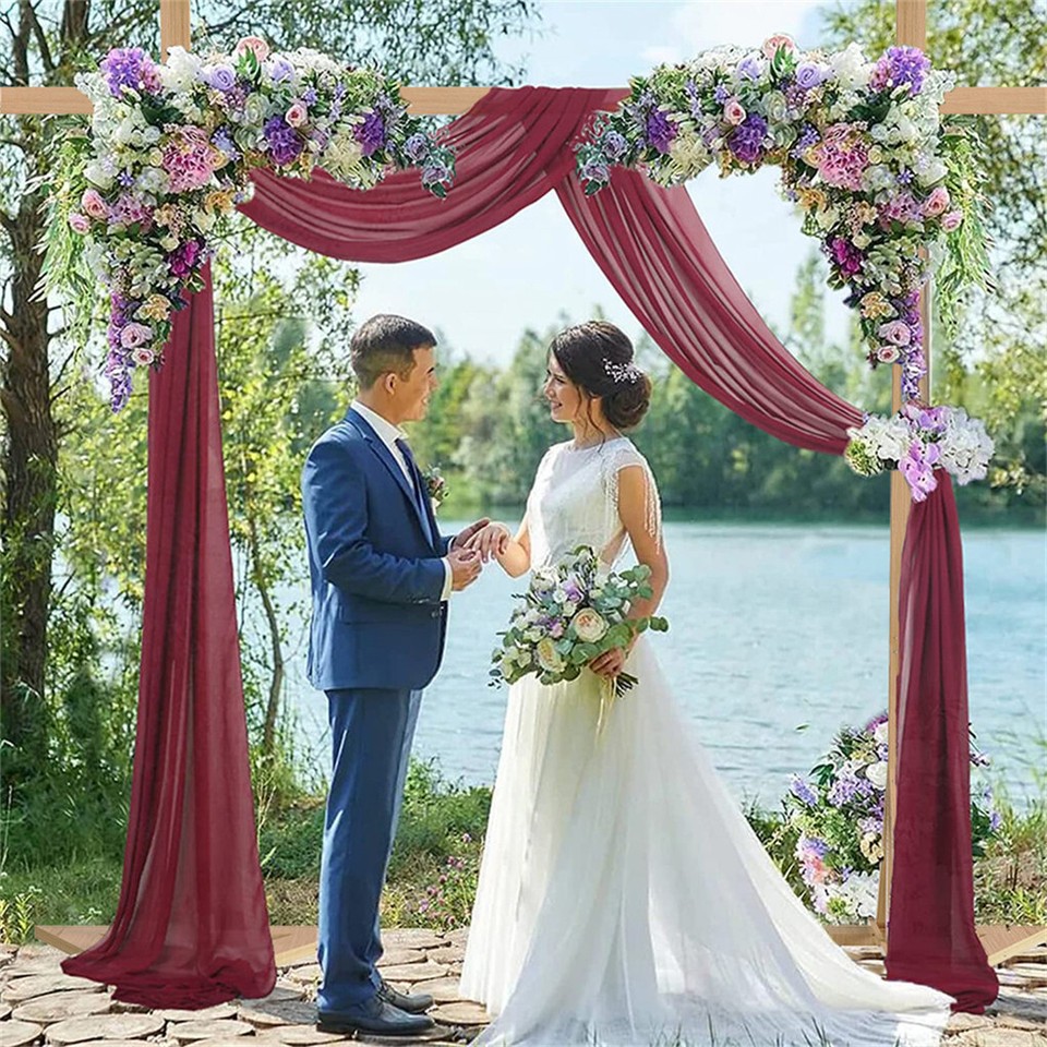 Heavy Duty Square Wedding Arch Wooden Backdrop Stand Balloon Floral Arch Frame - Image 3