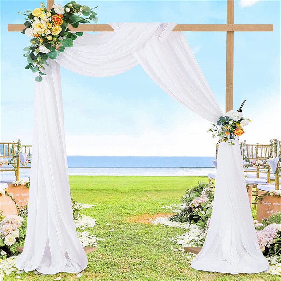 Heavy Duty Square Wedding Arch Wooden Backdrop Stand Balloon Floral Arch Frame - Image 4