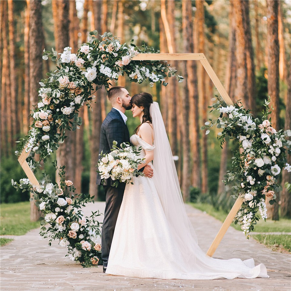 Gorgeous Wedding Arbor Wedding Backdrop Stand Wooden Arch f Garden Wedding Party - Image 4