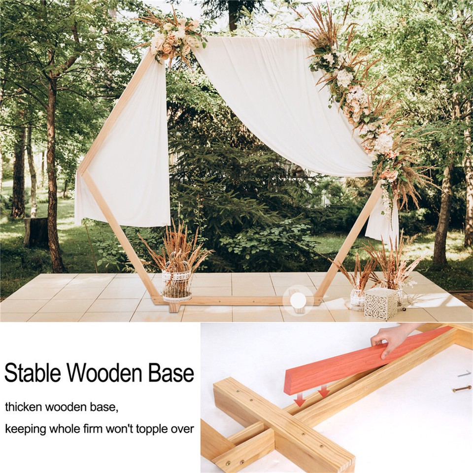 Gorgeous Wedding Arbor Wedding Backdrop Stand Wooden Arch f Garden Wedding Party - Image 5