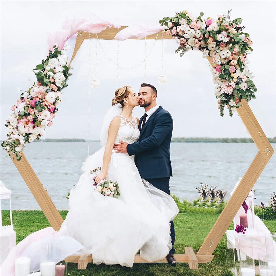 Gorgeous Wedding Arbor Wedding Backdrop Stand Wooden Arch f Garden Wedding Party - Image 6