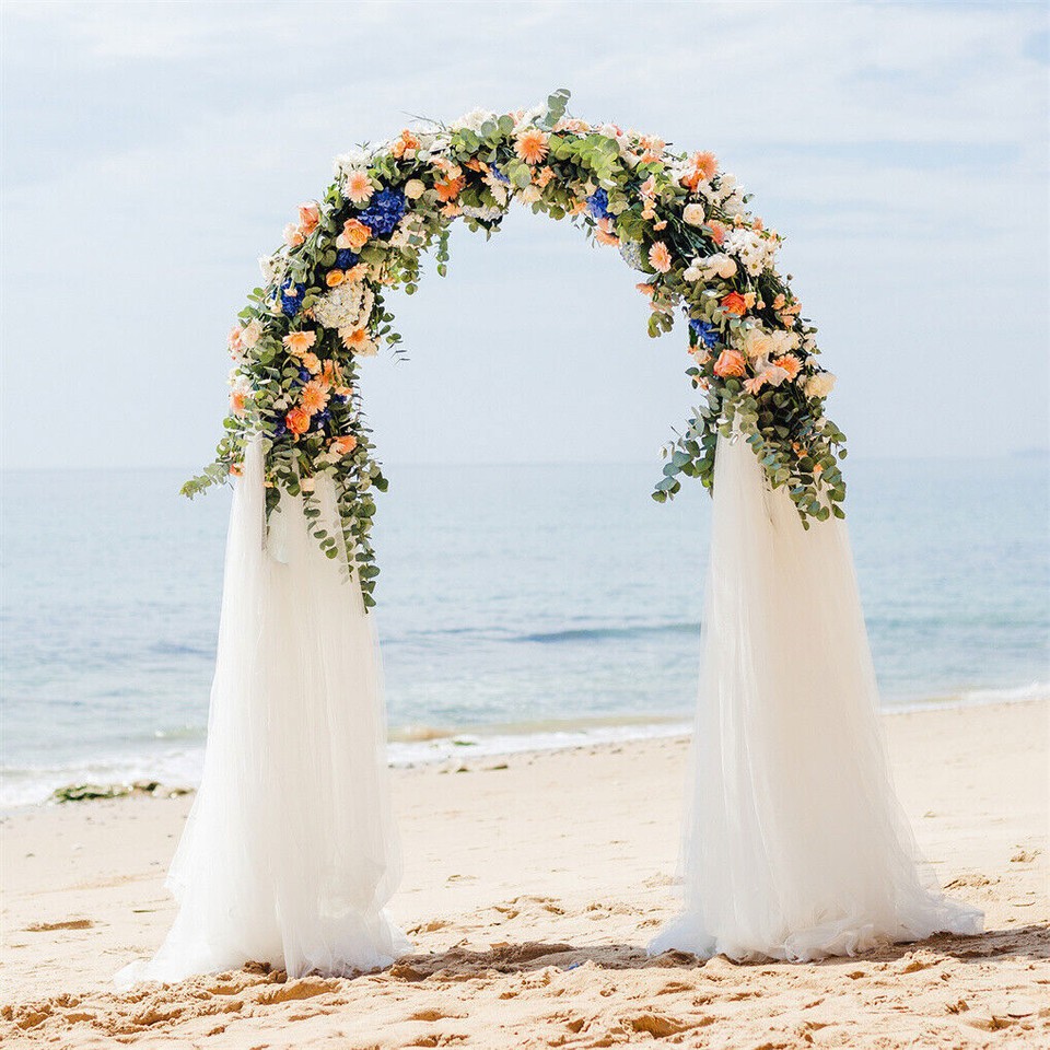 Heavy Strong Metal Wedding Arch Garden Arbor Floral Backdrop Stand Indoor Outdoor - Image 5