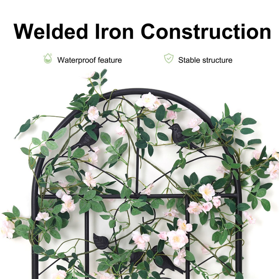 Garden Trellis Climbing Plant Support Patio Wire Lattice Grid Panel Stake Fence - Image 5