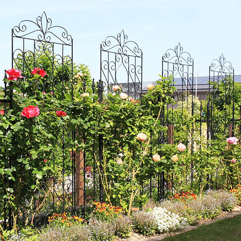 2 Pcs Large Metal Garden Trellis for Outdoor Yard & Patio - Image 7