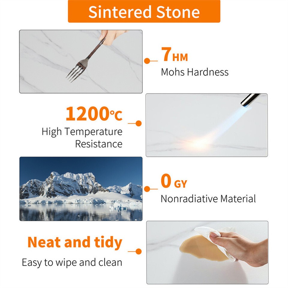 Elegant Heavy Duty Stone Coffee & Side Table - Image 6