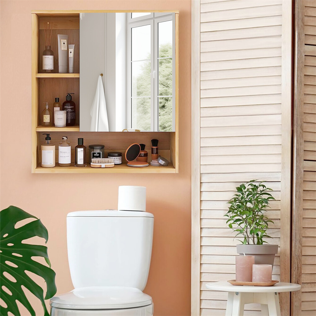 Xl Bathroom Wall Mirror Medicine Cabinet With Single Door And Adjustable Shelves - Image 7