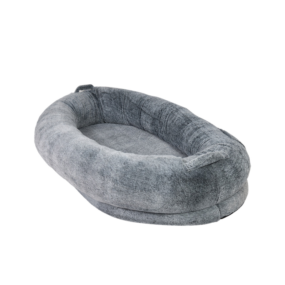 Xxxl Human-Sized Dog Bed Washable Orthopedic Pet Bed Bean Bag With Soft Blanket - Image 1