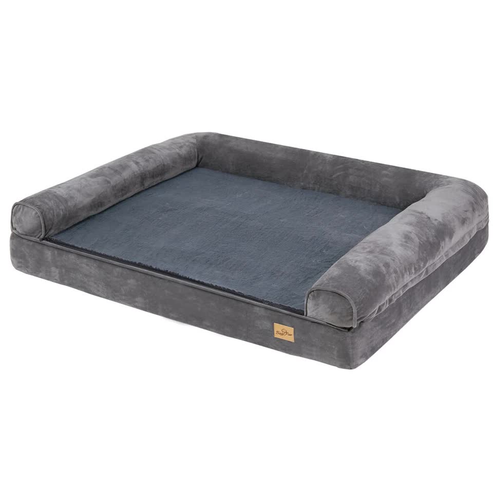 Medium Orthopedic Dog Bed with Bolster Comfort Mattress - Image 1