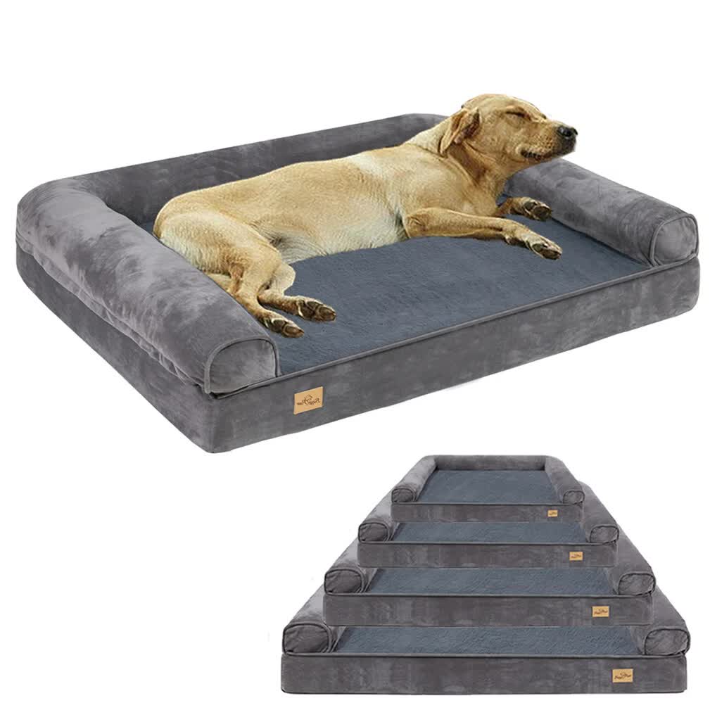 Medium Orthopedic Dog Bed with Bolster Comfort Mattress - Image 2