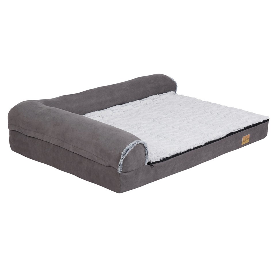 Jumbo Orthopedic Dog Bed Sofa Lounge - Raised High Bolster Pet Bed with Washable Cover Size XL - Image 2