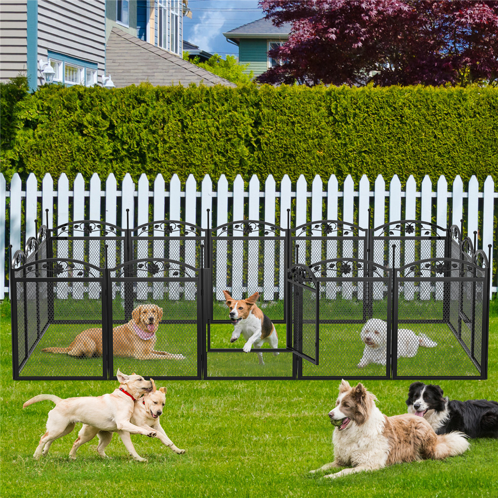 3 in 1 Dog Playpen Extra Large Dog Whelping Fence DIY Shape Garden Fence Barrier - Image 5