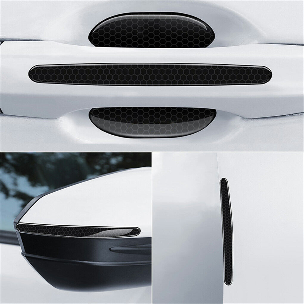 FIN 8PCS Universal Car Door Handle Cup Protector Anti-Scratches Cover Guard Film - Image 5