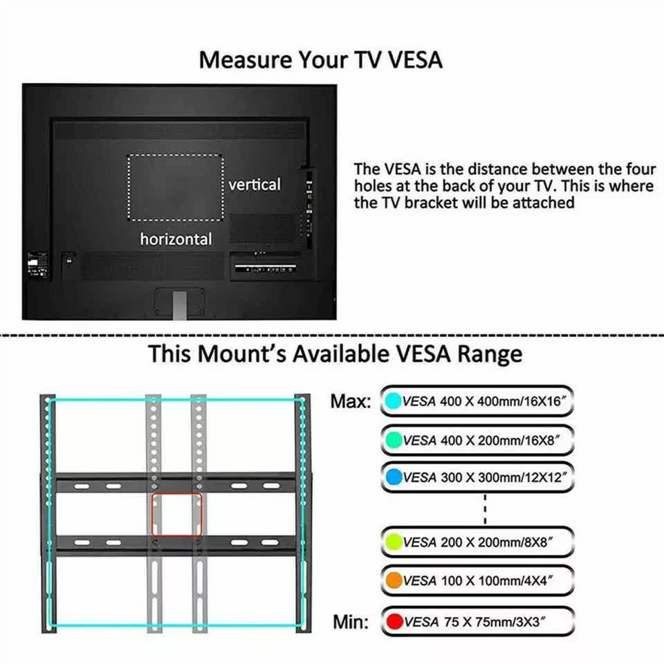 Wall Mount Bracket for 27 - 55 Inch SONY PANASONIC HISENSE KOGAN TCL LCD LED TV - Image 8