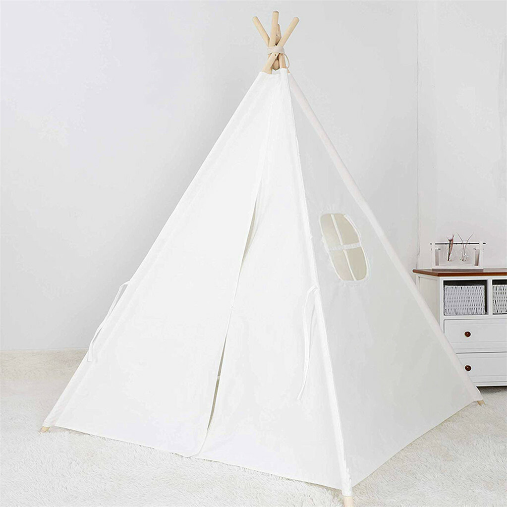 Folding Kids Tent Wigwam Teepee Childrens Play House Indoor Outdoor Girls Boys - Image 1