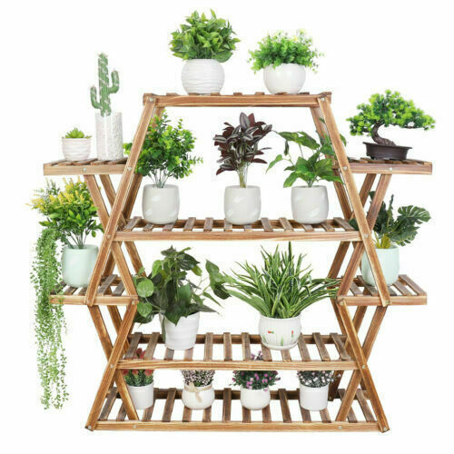 Multilayer Corner Garden Plant Stand Elegant and Practical Display Solution - Image 1