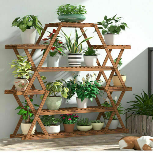 Multilayer Corner Garden Plant Stand Elegant and Practical Display Solution - Image 2