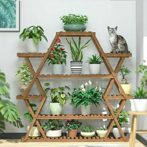 Multilayer Corner Garden Plant Stand Elegant and Practical Display Solution - Image 7