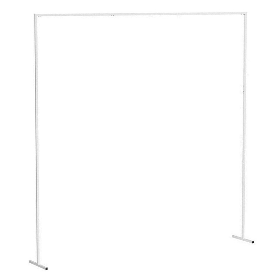 3x3M Square Wedding Arch Stand Metal Wedding Backdrop Decor White Flower Stand - Image 1