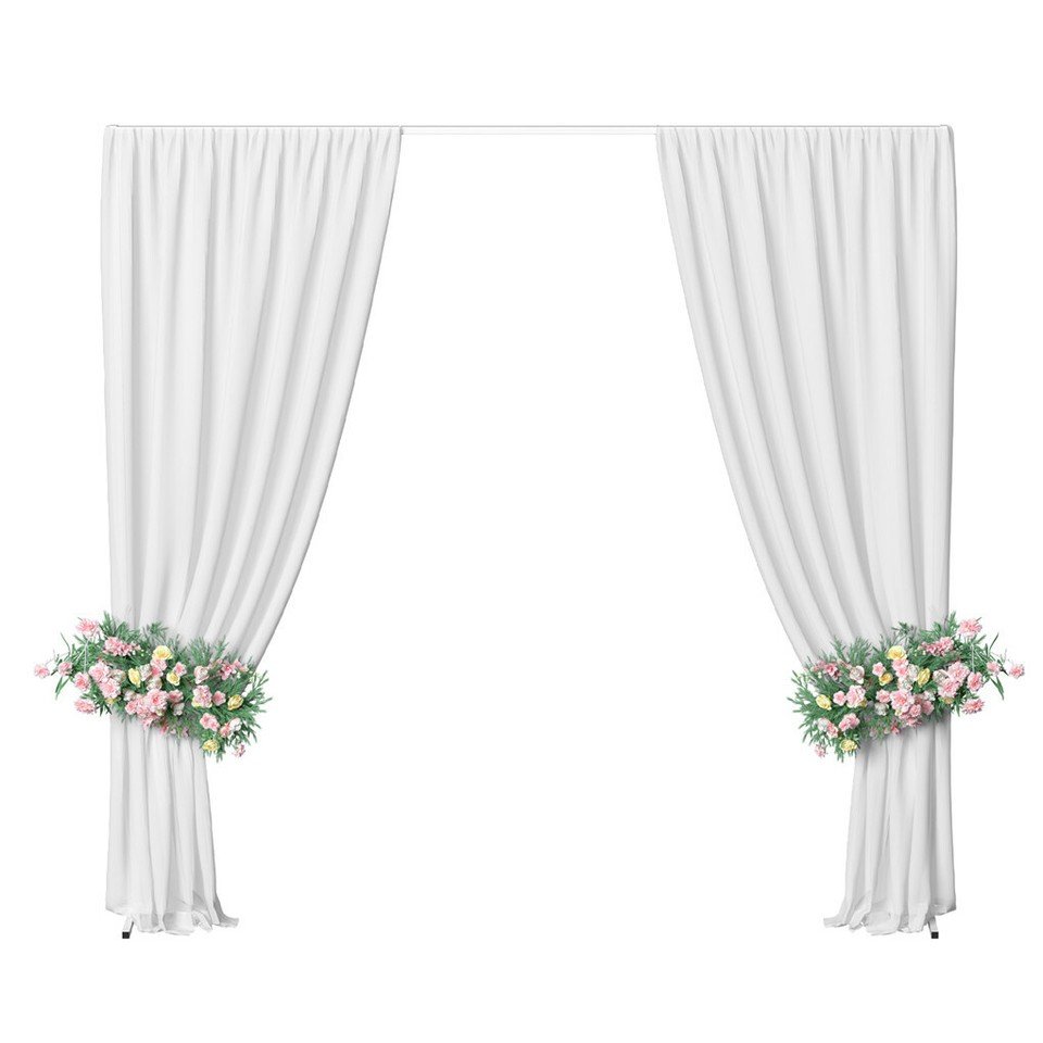 3x3M Square Wedding Arch Stand Metal Wedding Backdrop Decor White Flower Stand - Image 8