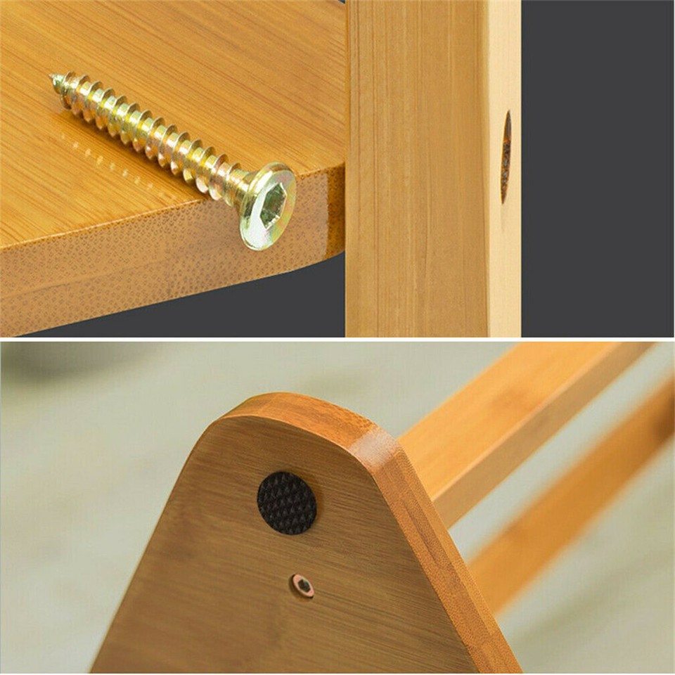 Solid Wood Floor Standing Hat Coat Jacket Hanger Storage Stand - Image 6