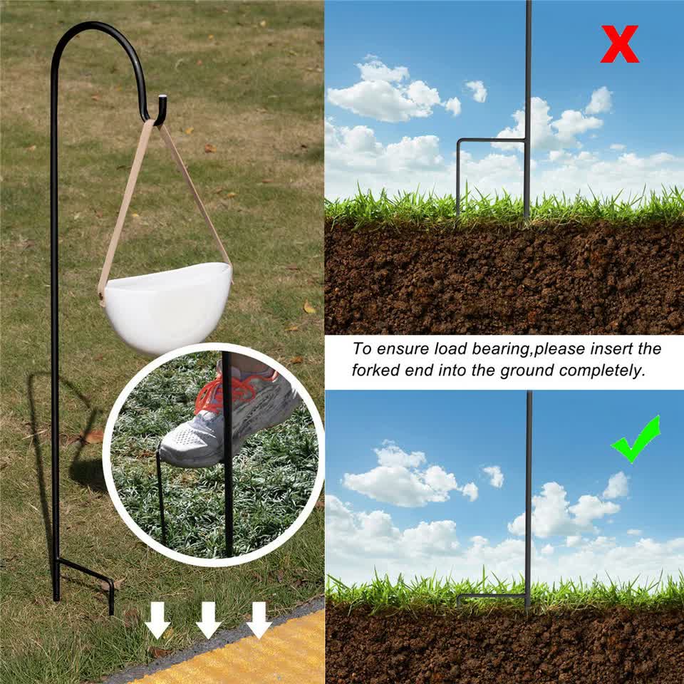 Set of 8 Anti-Wind Shepherd Hooks for Garden and Wedding Decorations - Image 8