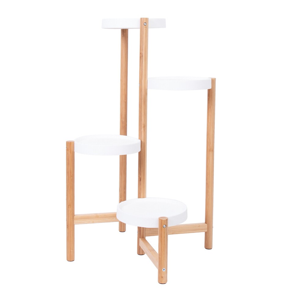4-Tier Plant Stand Corner Flower Pot Holder - Image 1