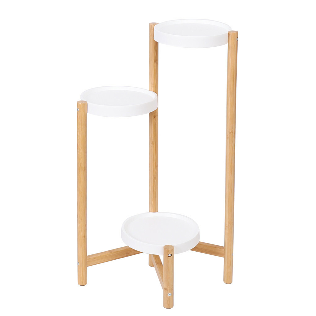 3 Tier Bamboo Plant Stand - Image 1