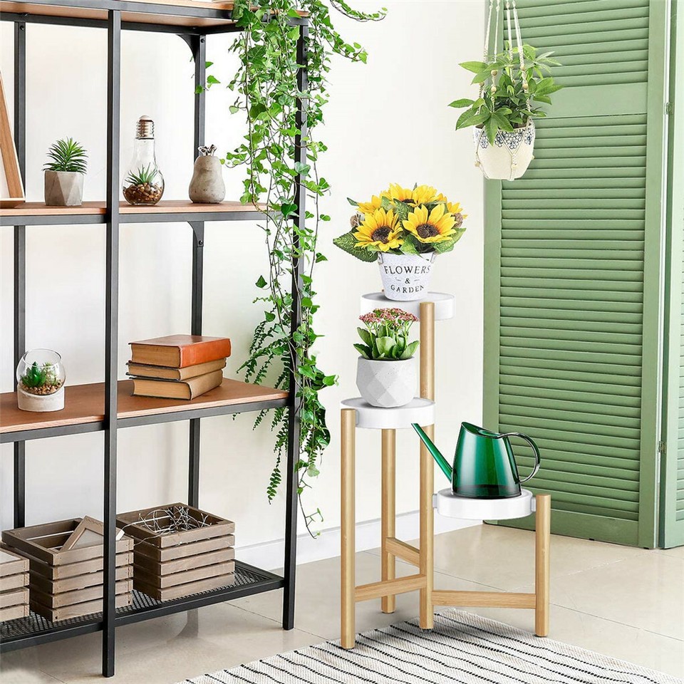 3 Tier Bamboo Plant Stand - Image 3