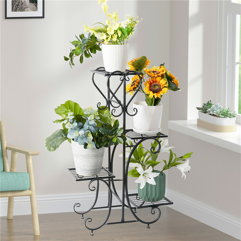 4-Tier Heavy Duty Plant Potted Stand Flower Planters Display Rack Outdoor Indoor - Image 4